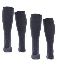 Rückansicht von ESPRIT Foot Logo Knee-high  2-Pack Freizeitsocken Kinder marine (6120)