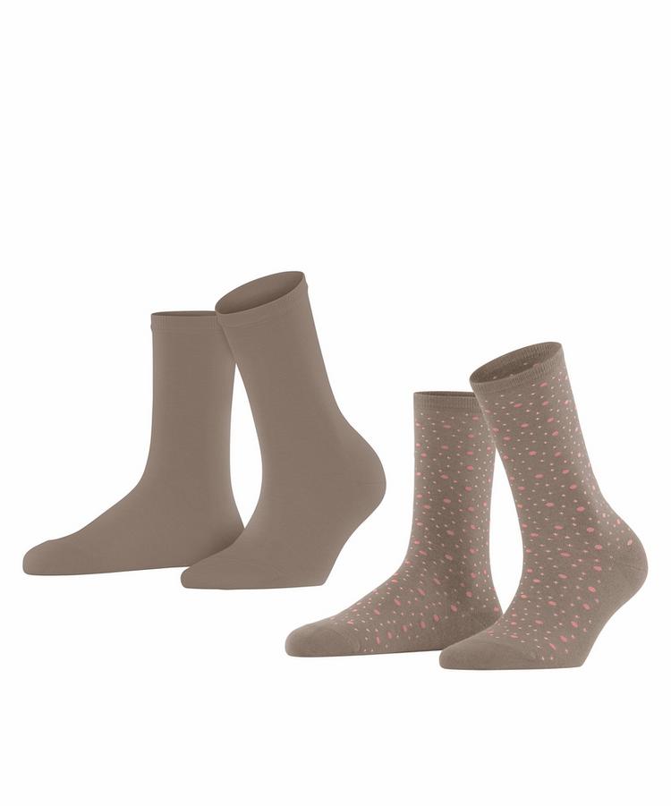 ESPRIT ESPRIT Playful Dot SO  2-Pack Socken Damen - sughero (5031) - 0 | SportScheck