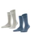ESPRIT Mesh Stripe SO  2-Pack Socken Herren - sortiment (0040)