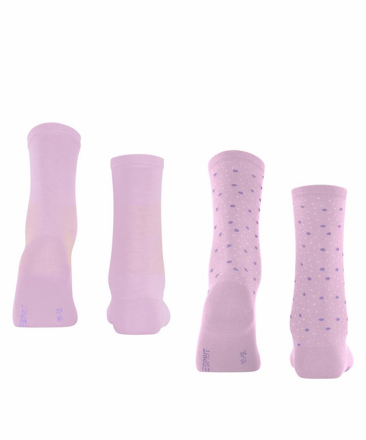 ESPRIT ESPRIT Playful Dot SO  2-Pack Socken Damen - lupine (8299) - 0 | SportScheck