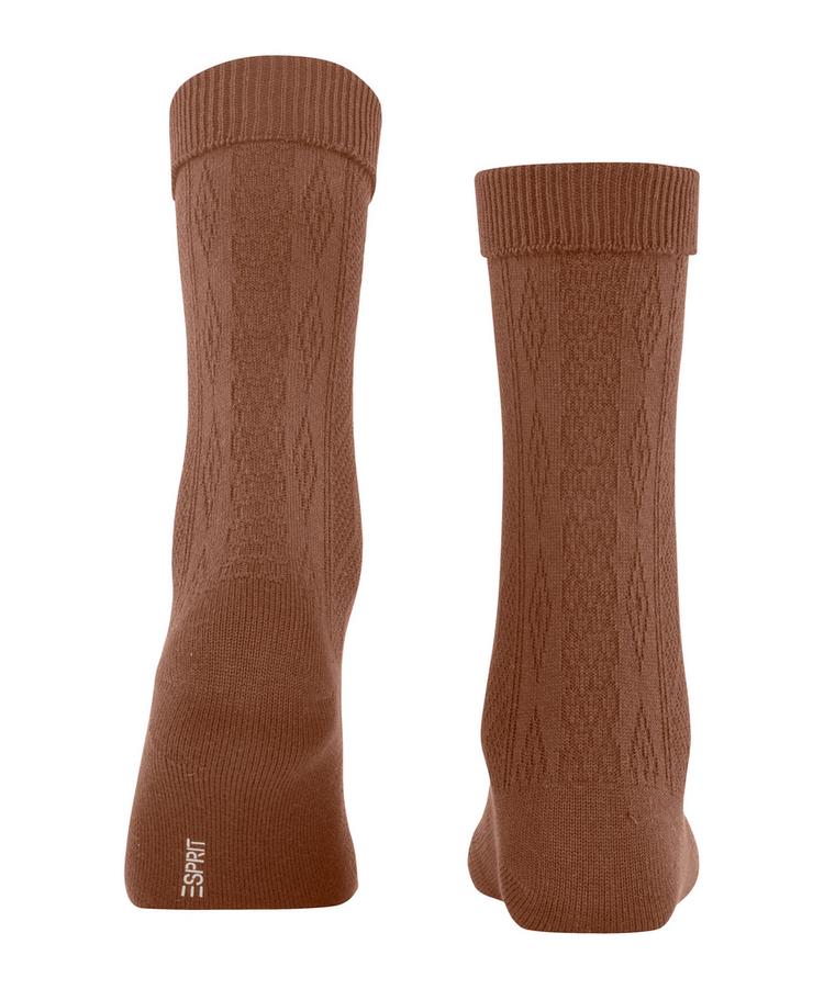 ESPRIT ESPRIT Cable Stitch Boot SO Socken Damen - rosewood (5225) - 0 | SportScheck