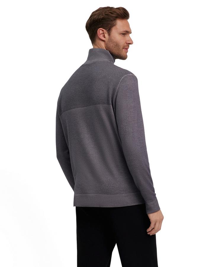 Falke Falke Mock Zip Gmt Dye Structure m Strickpullover Herren - SMOG (3112) - 0 | SportScheck