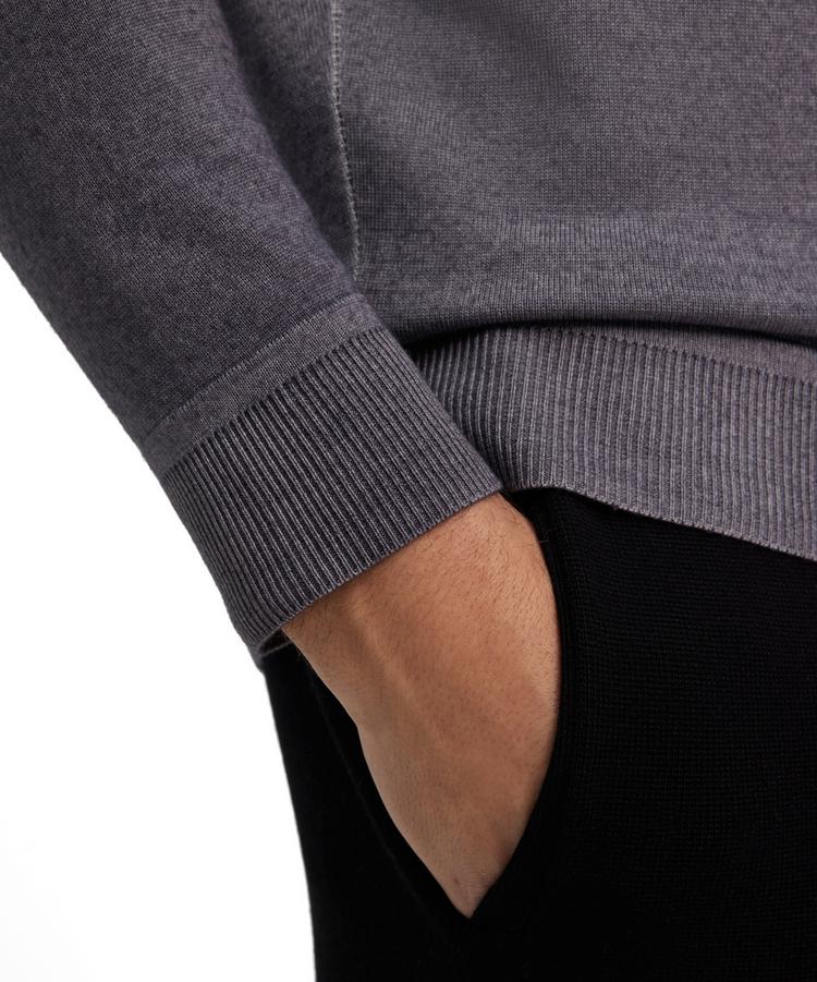 Falke Falke Mock Zip Gmt Dye Structure m Strickpullover Herren - SMOG (3112) - 2 | SportScheck