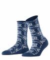 ESPRIT Flower Pearl Socken Damen - marine (6120)