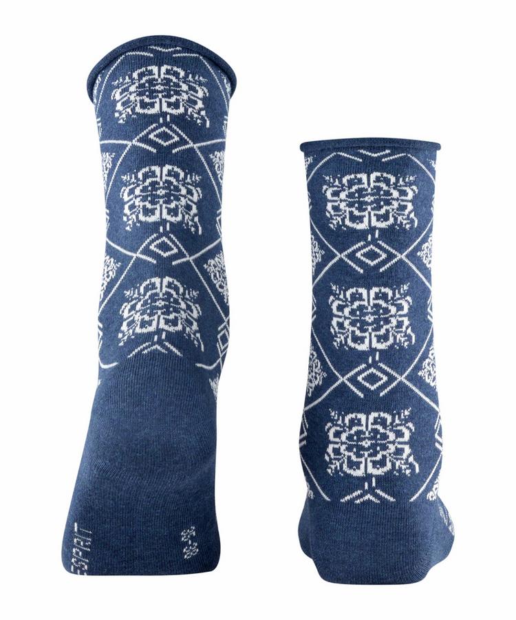 ESPRIT ESPRIT Flower Pearl Socken Damen - marine (6120) - 0 | SportScheck
