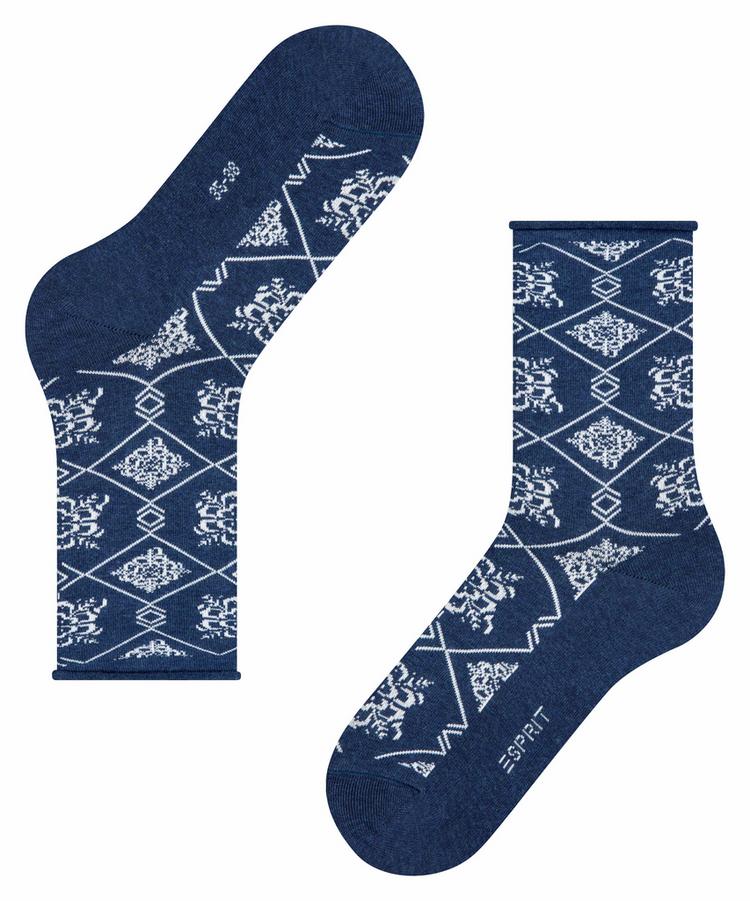 ESPRIT ESPRIT Flower Pearl Socken Damen - marine (6120) - 2 | SportScheck