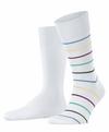 ESPRIT Fine Stripe  2-Pack Socken Herren - white (2000)