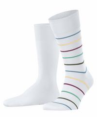 ESPRIT Fine Stripe  2-Pack Socken Herren - white (2000)