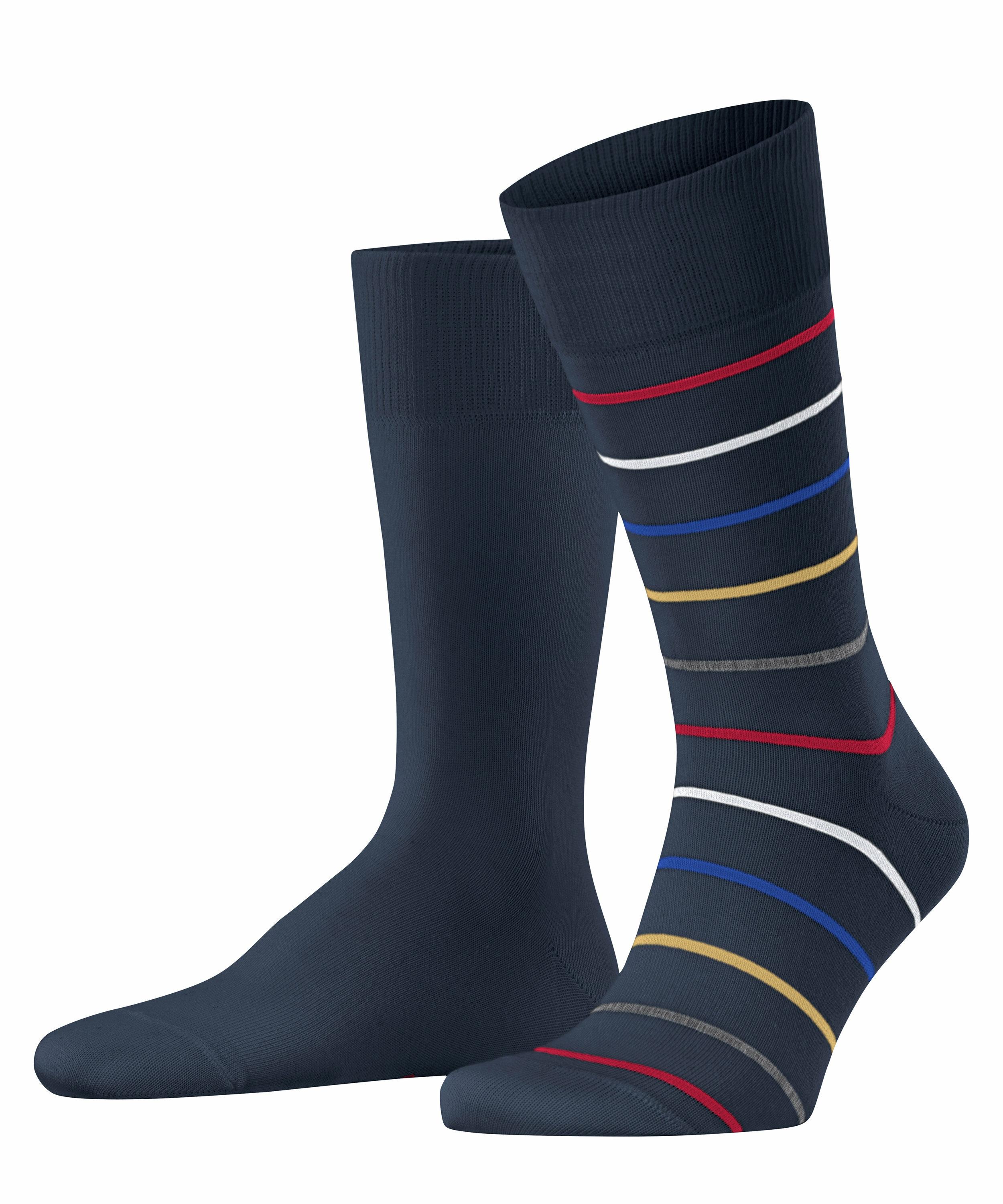 ESPRIT Fine Stripe  2-Pack Socken Herren - marine (6120)