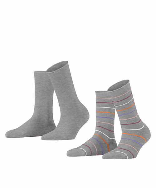 ESPRIT Multi Stripe SO  2-Pack Socken Damen