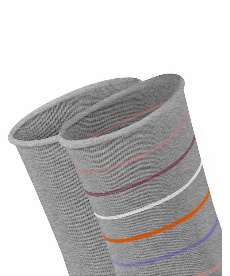 ESPRIT ESPRIT Multi Stripe SO  2-Pack Socken Damen - light grey (3400) - 1 | SportScheck