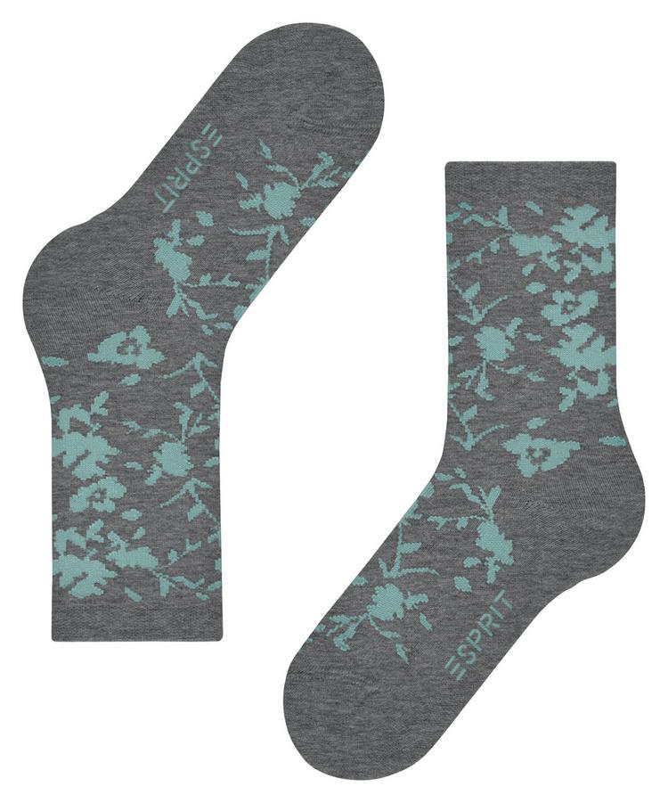 ESPRIT ESPRIT Vintage Flower SO Socken Damen - light greymel. (3390) - 2 | SportScheck