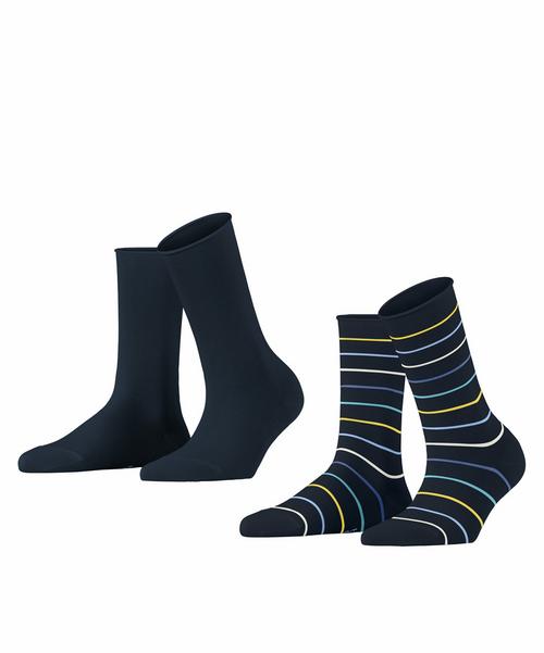 ESPRIT Multi Stripe SO  2-Pack Socken Damen