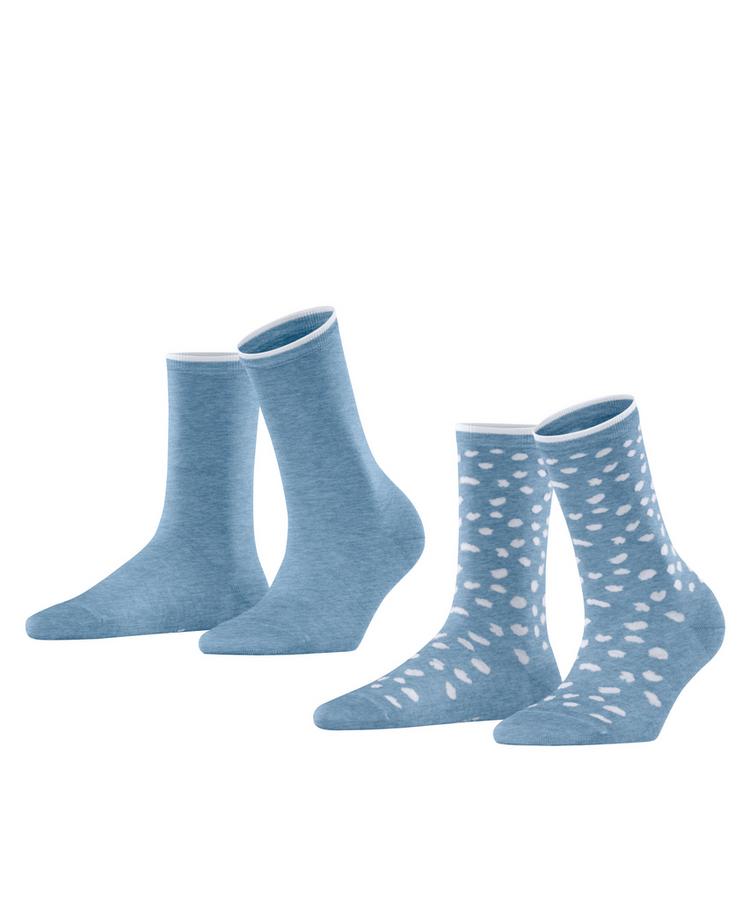 ESPRIT ESPRIT Irregular Dot SO 2P Socken Damen - jeans (6458) - 0 | SportScheck