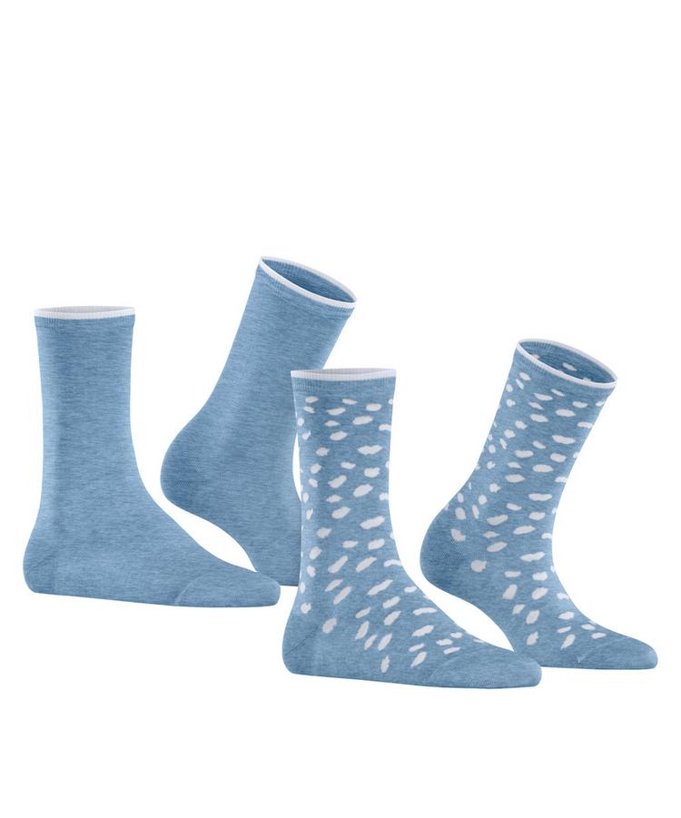 ESPRIT ESPRIT Irregular Dot SO 2P Socken Damen - jeans (6458) - 0 | SportScheck