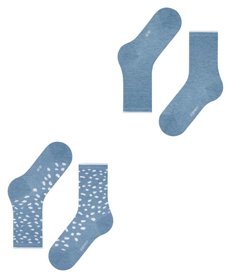 ESPRIT ESPRIT Irregular Dot SO 2P Socken Damen - jeans (6458) - 2 | SportScheck