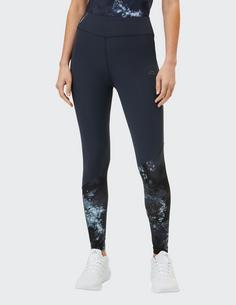 Rückansicht von VENICE BEACH VB Carino Tights Damen graphit_AOP gloomy night