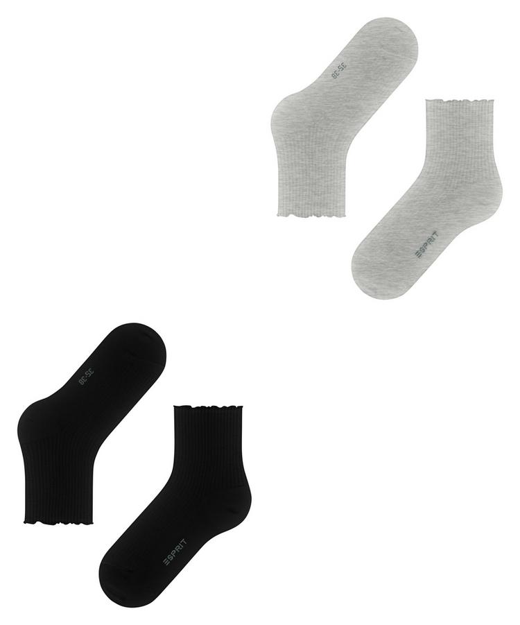 ESPRIT ESPRIT Vertical Rib SSO  2-Pack Socken Damen - sortiment (0050) - 2 | SportScheck