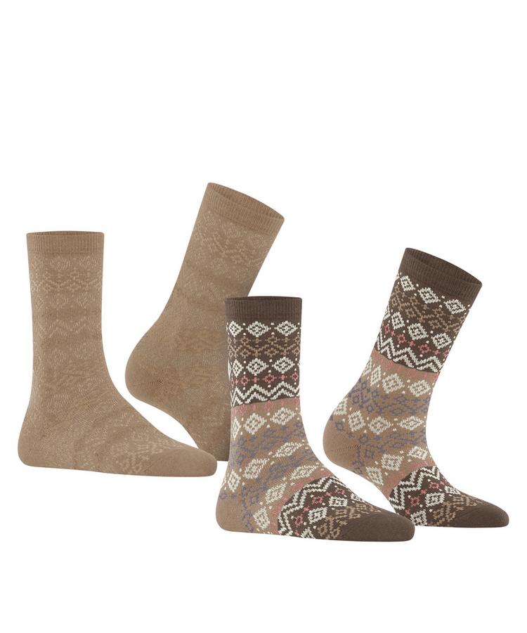ESPRIT ESPRIT Fair Isle  2-Pack Socken Damen - sortiment (0030) - 0 | SportScheck