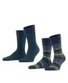 ESPRIT Fair Isle  2-Pack Socken Herren - sortiment (0050)