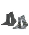 ESPRIT Fair Isle  2-Pack Socken Damen - sortiment (0050)