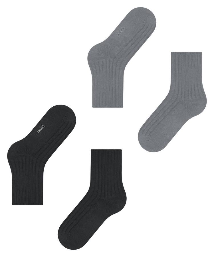 ESPRIT ESPRIT Cosy Rib 2-Pack Socken Damen - sortiment (0030) - 2 | SportScheck