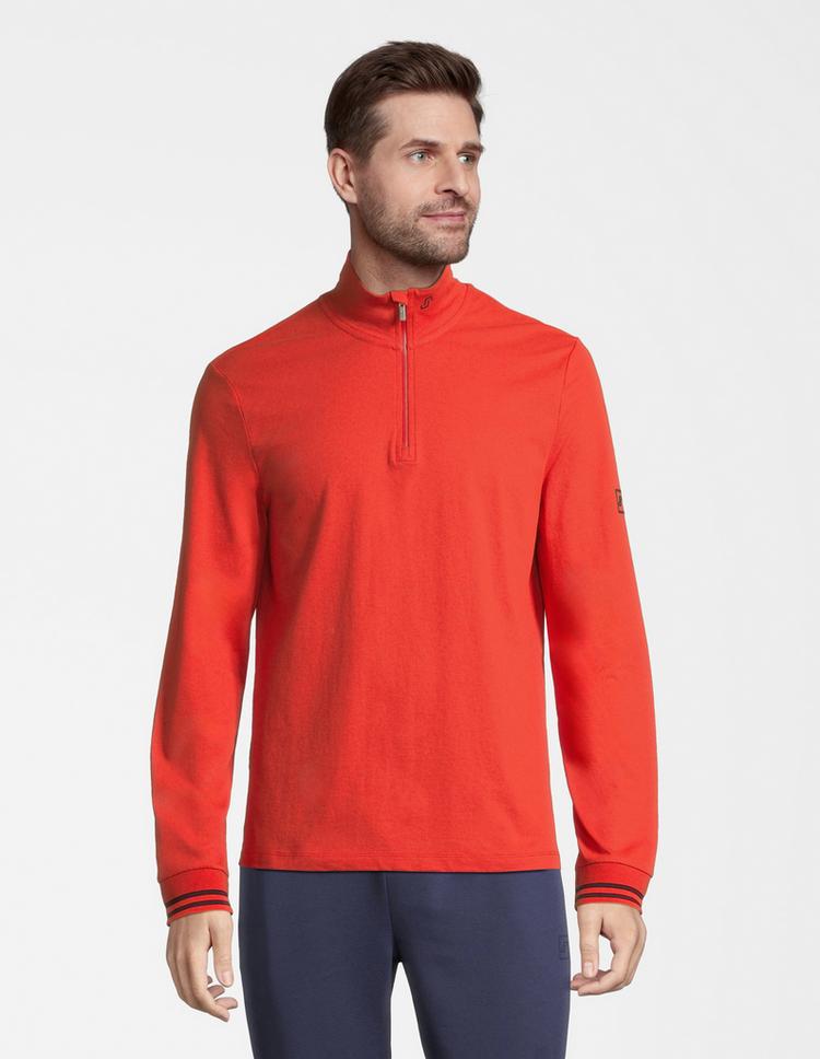 JOY sportswear JOY sportswear Gentleman's Style Halfzip Longsleeve Langarmshirt Herren - Red - 0 | SportScheck