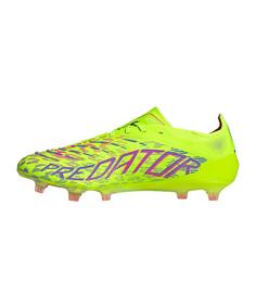 Rückansicht von adidas Predator Elite FG Mystic Victory Fußballschuhe gelbrosa