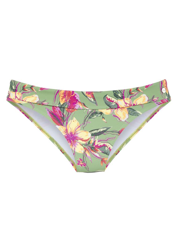 Lascana Lascana Bikini-Hose Bikini Hose Damen - salbei-pink bedruckt - 0 | SportScheck