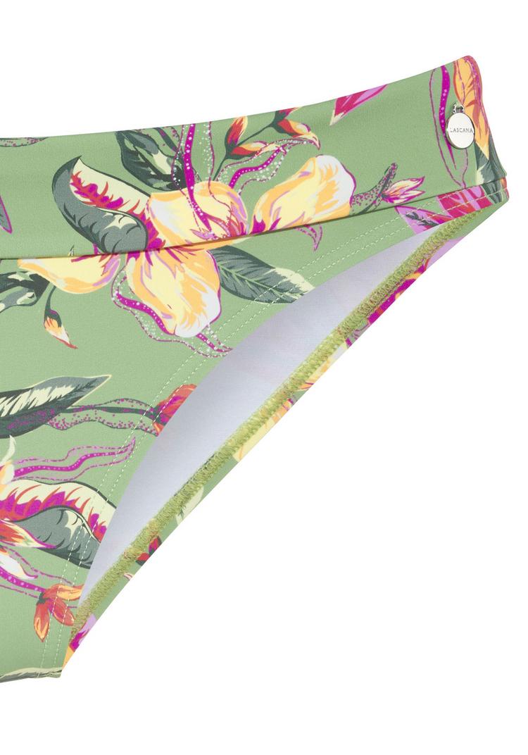 Lascana Lascana Bikini-Hose Bikini Hose Damen - salbei-pink bedruckt - 1 | SportScheck
