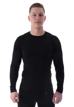 Black Snake Seamless Hemd Python Funktionsshirt Herren Tiefschwarz