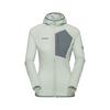 Mammut Aenergy Light ML Hooded Fleecejacke Damen - silver sage-strata