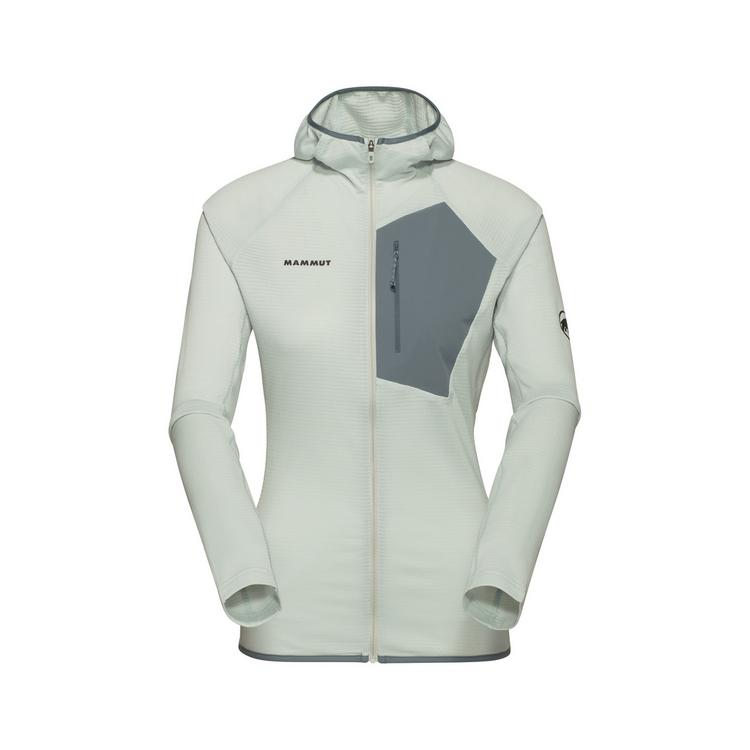 Mammut Mammut Aenergy Light ML Hooded Fleecejacke Damen - silver sage-strata - 0 | SportScheck