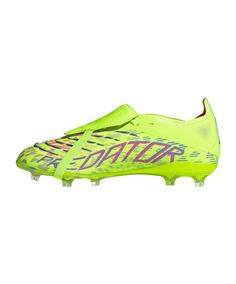 Rückansicht von adidas Predator Elite FT FG Mystic Victory Kids Fußballschuhe Kinder gelbrosa