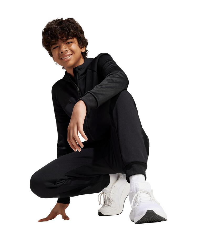 adidas adidas Tiro 25 Travel Kapuzenjacke Kids Trainingsjacke Kinder - schwarz - 1 | SportScheck