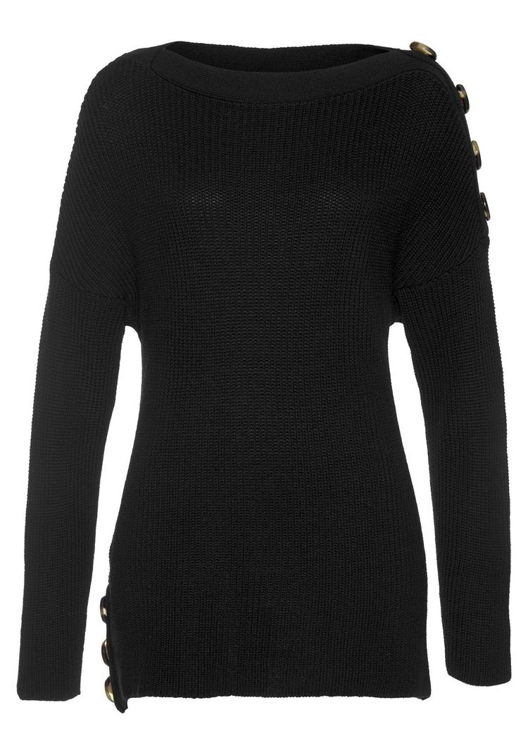 Lascana Lascana Strickpullover Strickpullover Damen - schwarz - 0 | SportScheck