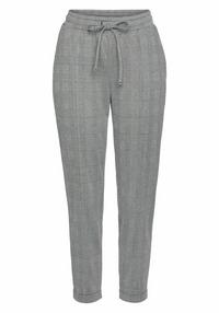 Vivance Jogger Pants Trainingshose Damen - grau-schwarz-kariert