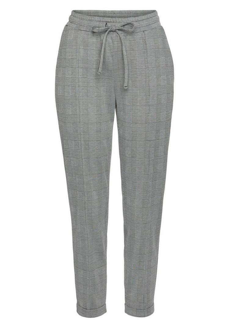 Vivance Vivance Jogger Pants Trainingshose Damen - grau-schwarz-kariert - 0 | SportScheck