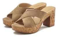 Lascana Pantolette Sandalen Damen - taupe