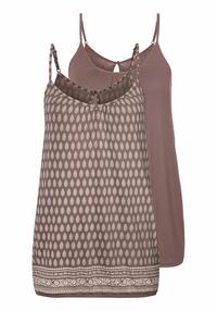 Lascana Spaghettitop Spaghettitop Damen - schwarz