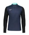 Nike Academy Pro 24 Drill Top Sweatshirt Funktionssweatshirt Herren - blauschwarztuerkis