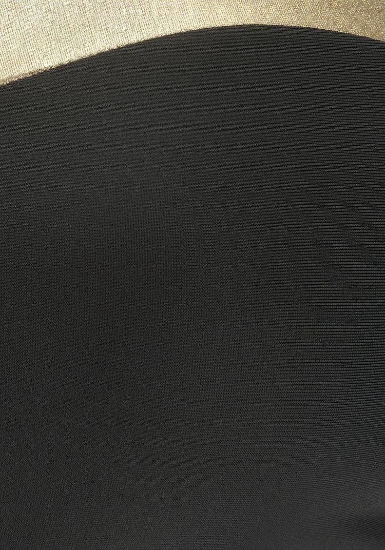 Lascana Lascana B&uuml;gel-Bandeau-Bikini-Top Bikini Oberteil Damen - schwarz-goldfarben - 1 | SportScheck