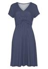 Vivance Jerseykleid Jerseykleid Damen - blau-marine-gemustert