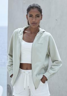 Rückansicht von Bench Kapuzensweatjacke Sweatjacke Damen pistazie