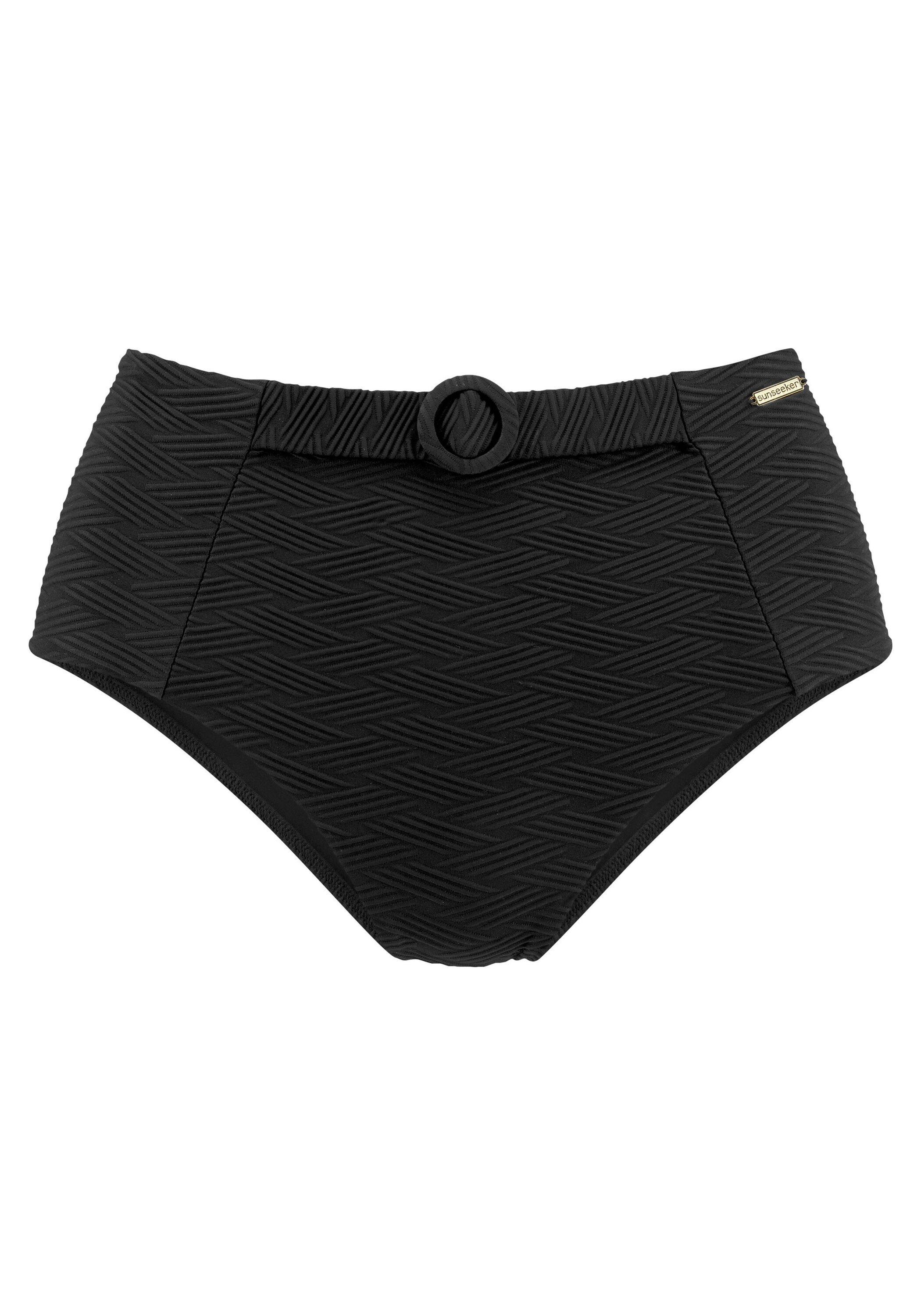 sunseeker Highwaist-Bikini-Hose Bikini Hose Damen - schwarz