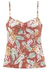 sunseeker B&uuml;gel-Tankini-Top Bikini Oberteil Damen - rostrot-bedruckt