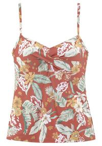 sunseeker B&uuml;gel-Tankini-Top Bikini Oberteil Damen - rostrot-bedruckt