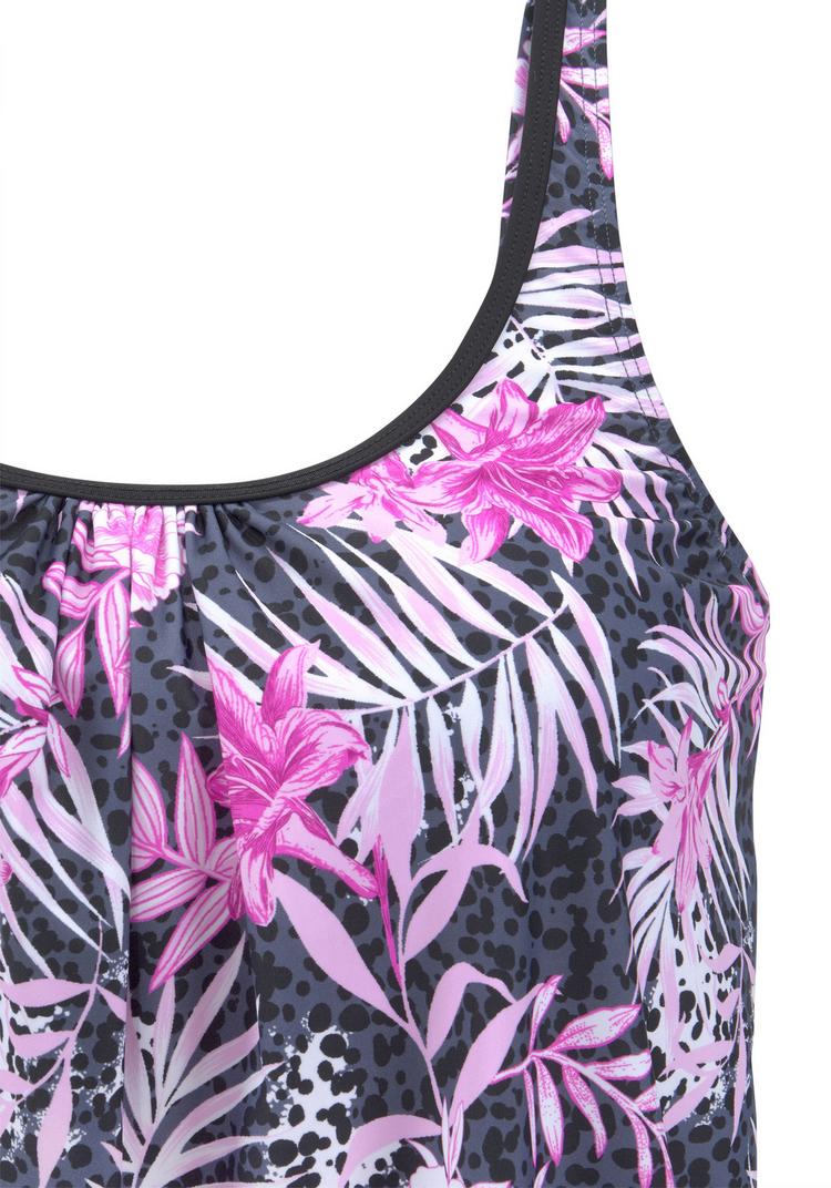 Buffalo Buffalo Oversize-Tankini Bikini Set Damen - marine-pink - 0 | SportScheck