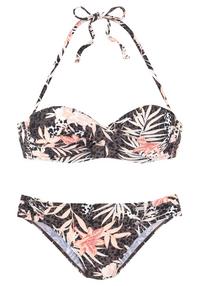 Buffalo B&uuml;gel-Bandeau-Bikini Bikini Set Damen - braun-apricot