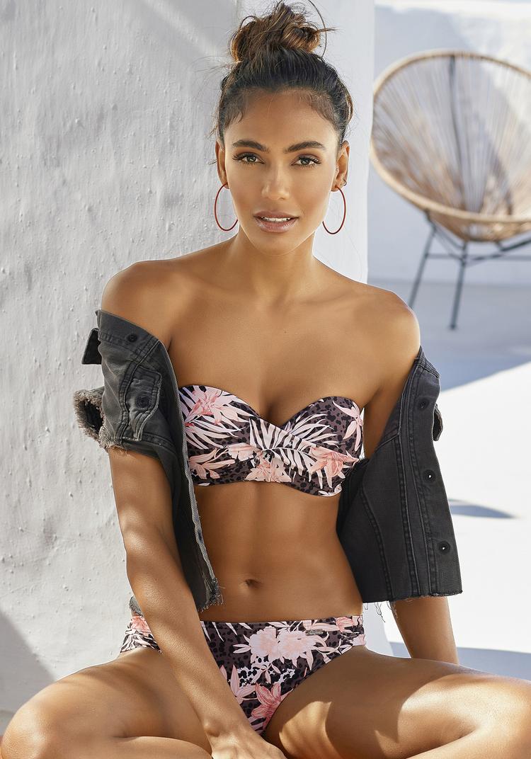 Buffalo Buffalo B&uuml;gel-Bandeau-Bikini Bikini Set Damen - braun-apricot - 0 | SportScheck